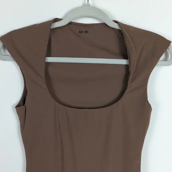 ALIX NYC Nadine Bodysuit - XS Chestnut - Picture 4 of 4